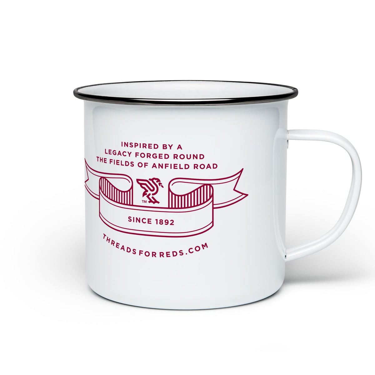 Burgundy Trademark Enamel Mug