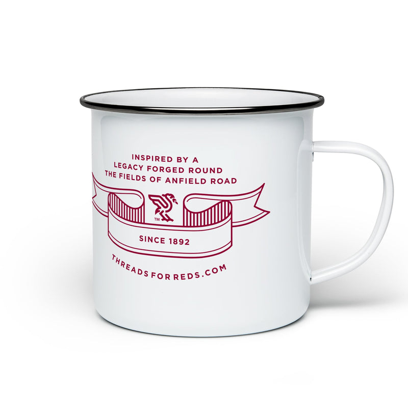 Burgundy Trademark Enamel Mug