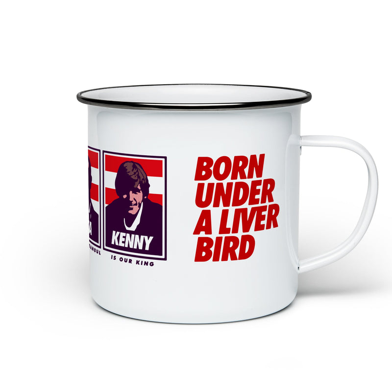 Born Under A Liver Bird Enamel Mug