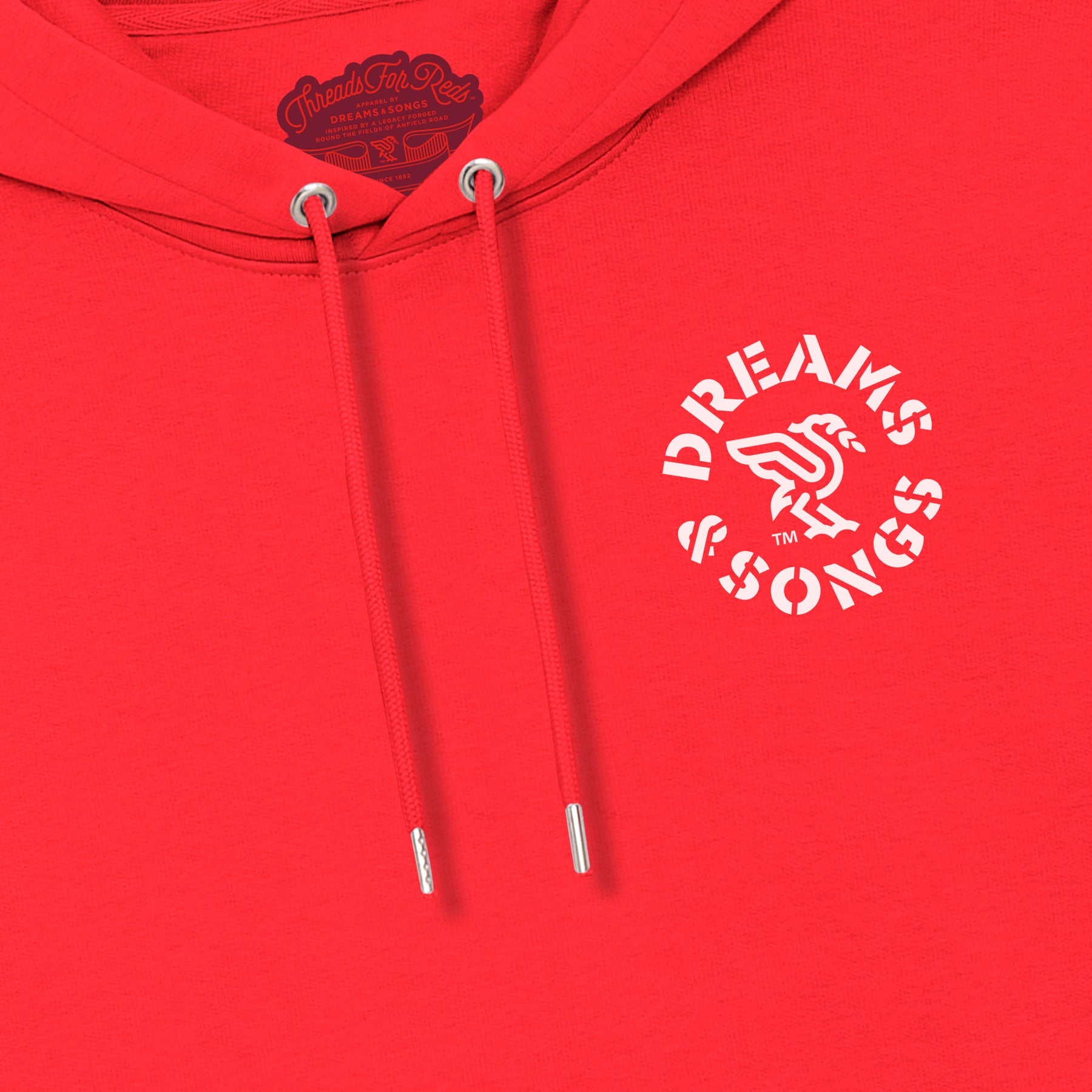 Badge Mark Hoodie – Threads For Reds